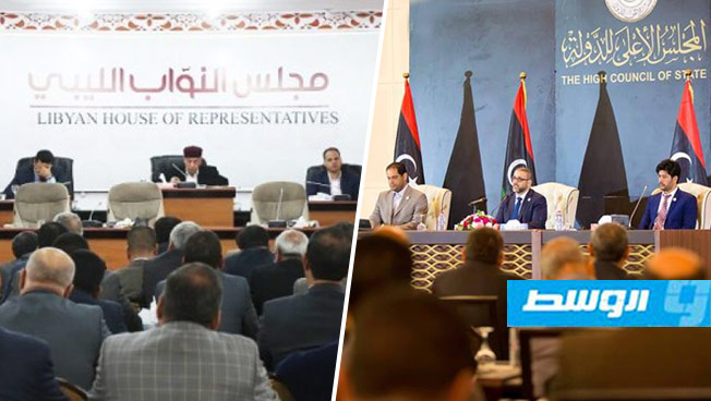 وفد من مجلس الدولة يصل مصر للقاء عقيلة صالح في الإسكندرية