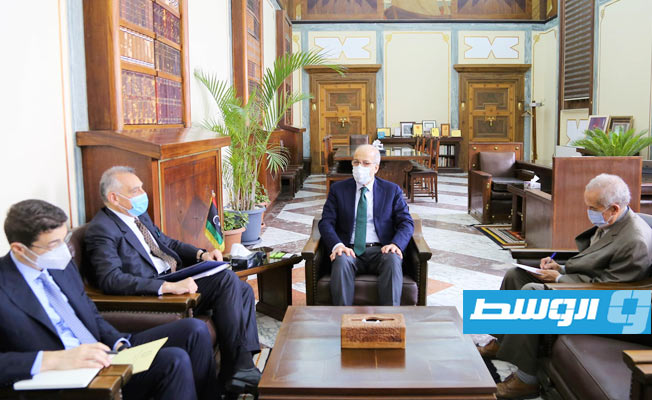 الكبير يبحث مع السفير الإيطالي التعاون الاقتصادي والتجاري