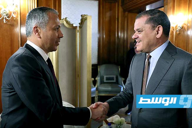 Dabaiba discusses strengthening security partnership with Turkish interior minister