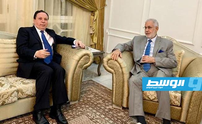 خلال استقباله سيالة... الجهيناوي يجدد الدعوة لوقف القتال واستئناف الحوار في ليبيا