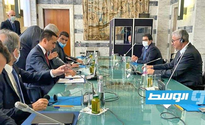 باشاغا يبحث مع دي مايو التعاون المشترك في المجالات الأمنية
