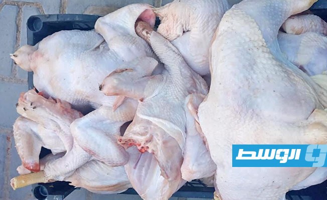 ضبط كميات كبيرة من الدواجن غير الصالحة للاستهلاك الآدمي في أجدابيا