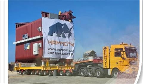 نقل غلاية من ميناء البريقة إلى مصنع اليوريا التابع لشركة الأسمدة