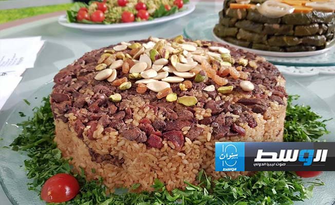 أرز بالخلطة واللحم من المطبخ الليبي