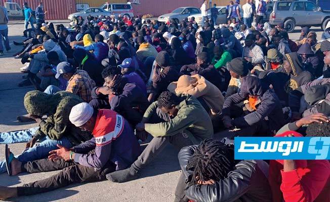 «داخلية الوفاق»: «ضبط» 182 مهاجرا غير شرعي بوسط البحر