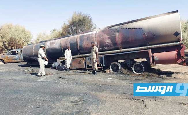 «المباحث الجنائية» تكشف سبب حريق «صهريج بنت بية»