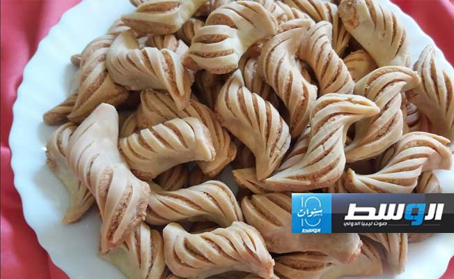 الحلوى المشرطة على الطريقة الليبية