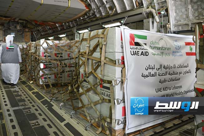 طائرات مصرية وإماراتية محملة بمواد إغاثية وطبية تصل مطار بيروت