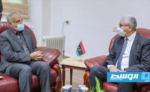 باشاغا يبحث مع نائب رئيس «الأعلى للقضاء» التعاون في تنفيذ الأحكام