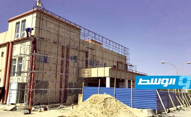 إجراء أعمال صيانة في المستشفى المركزي أجدابيا