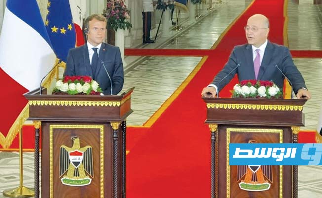 ماكرون من بغداد: تهديد «داعش» مستمر.. ويجب عدم خفض الحذر ضد التنظيم