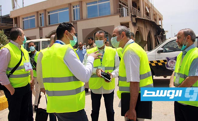 وفد مصري يزور مطار مصراتة تمهيدا لاستئناف الرحلات