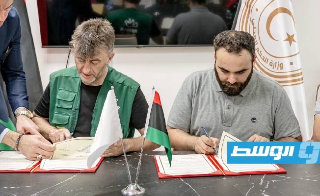 التومي يوقِّع مذكرة تفاهم مع منظمة إسبانية لإنشاء مستشفى قروي بالبلديات المنكوبة