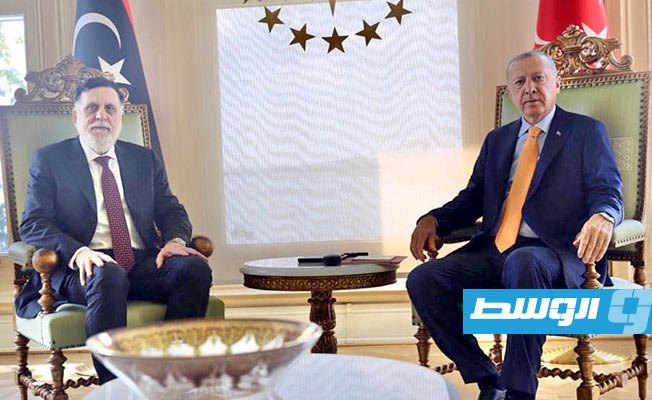 الرئاسة التركية: إردوغان والسراج يبحثان الخطوات اللازمة لحماية حقوق تركيا وليبيا في شرق المتوسط