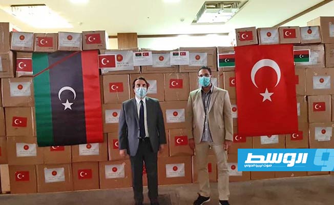 «صحة الوفاق» تتسلم دفعة مستلزمات صحية إضافية من تركيا لمكافحة كورونا