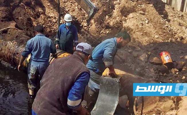 تسرب في خط النفط الرابط بين حقل جالو والواحة