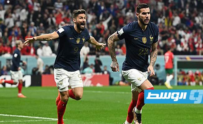 الشوط الأول ينتهي بتقدم فرنسا بهدف نظيف على المغرب