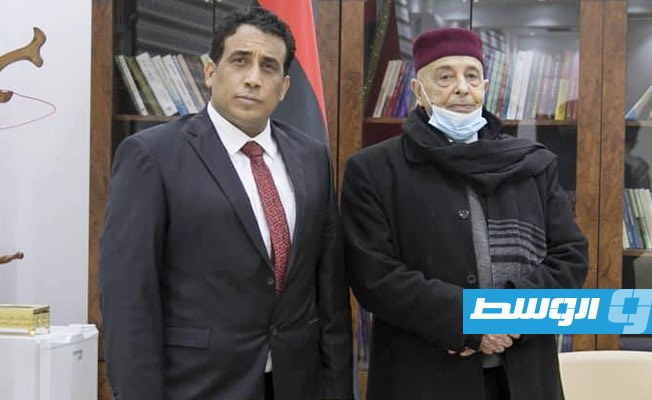المكتب الإعلامي: المنفي أجرى مشاورات مع عقيلة بشأن منح الثقة للحكومة