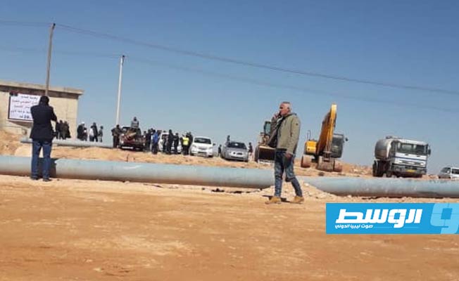 استكمال المرحلة الأولى من مشروع خط آبار المتلوي في بلدية جادو