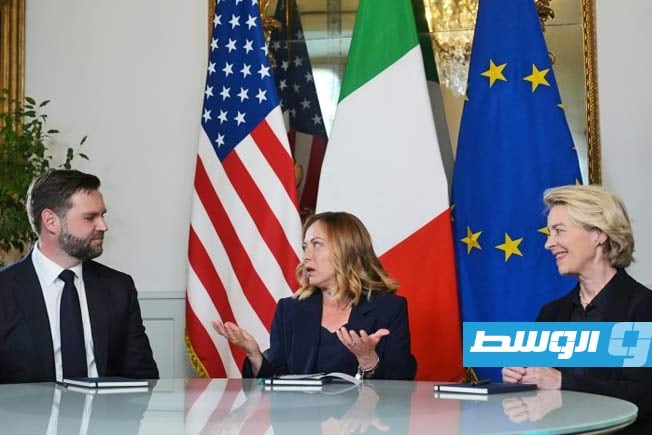 نائب الرئيس الأميركي يناقش الرسوم الجمركية مع المفوضة الأوروبية بروما