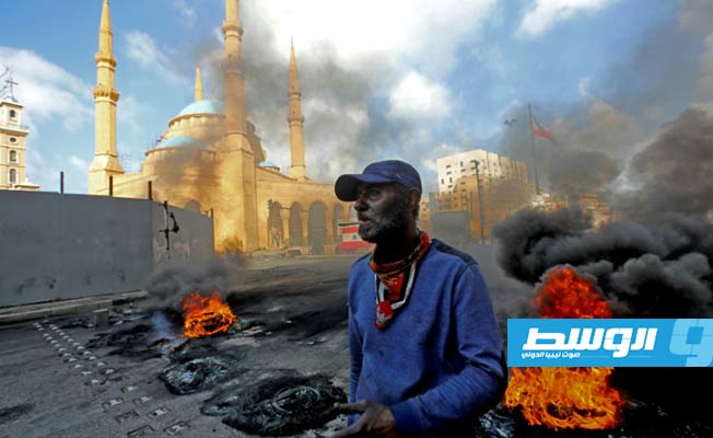 قطع طرقات محدود في لبنان على خلفية الأزمتين الاقتصادية والسياسية