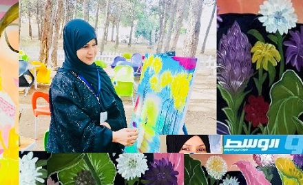 ريم المنير فنانة تصور الوجع