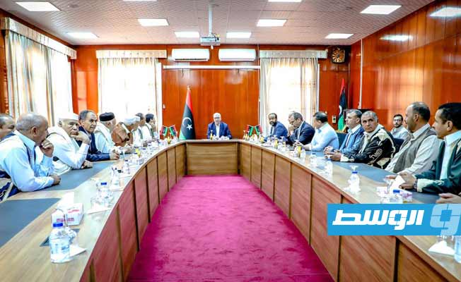 باشاغا يبحث مع وفد وادي زمزم سبل حلحلة مشاكل المنطقة