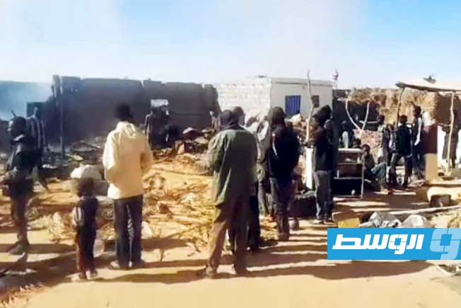 إخماد حريق في تجمع لاجئين سودانيين بمدينة الكفرة