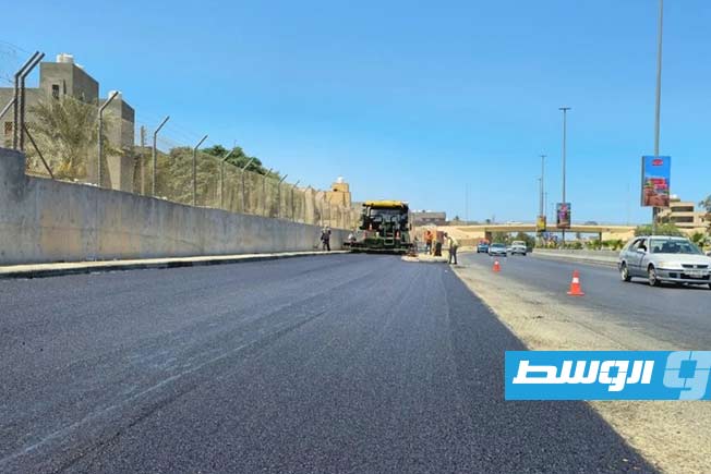 انتهاء رصف مداخل ومخارج «كوبري إتش» في سوق الجمعة