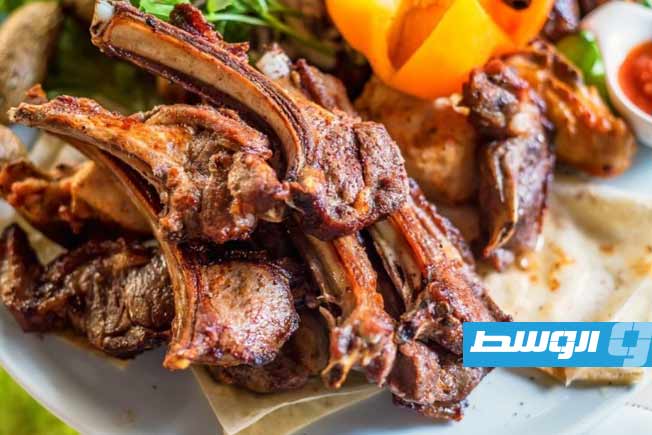 ريش خروف في الفرن