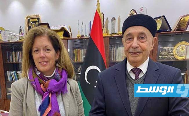 وليامز ترحب بالتزام عقيلة صالح بمواصلة العملية الانتخابية