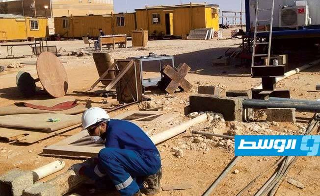 بالصور.. شركة الواحة تجهز مجمعا سكنيا للعاملين بحقل الظهرة