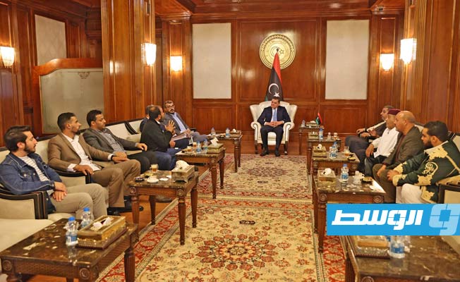 أعيان رأس الهلال وعين الدبوسية والأثرون يعرضون على الدبيبة إنشاء بلدية للمناطق الثلاثة