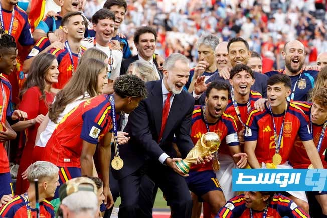 ملك إسبانيا يحتفي بأبطال العالم: «انتصاركم كان لكل الإسبان»
