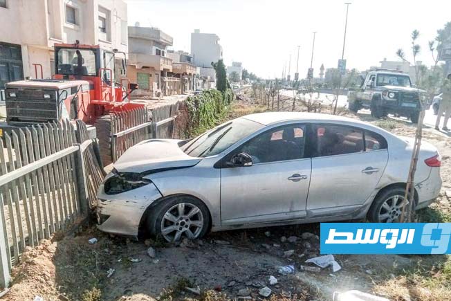 حادث سيارة يعطل حركة مرور الطريق السريع في طرابلس