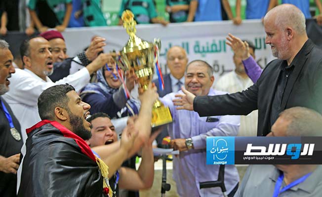 منتخب ليبيا لكرة السلة على الكراسي المتحركة يتوج ببطولة شمال أفريقيا