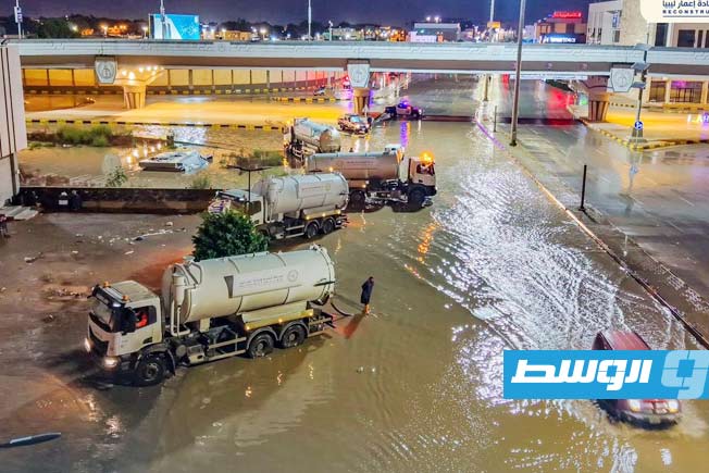 معالجة اختناقات مياه الأمطار بالطرق الحيوية في بنغازي