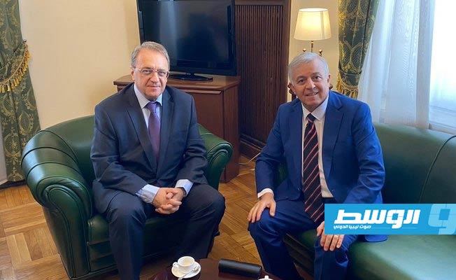 أبوسهمين يلتقي بوغدانوف في موسكو