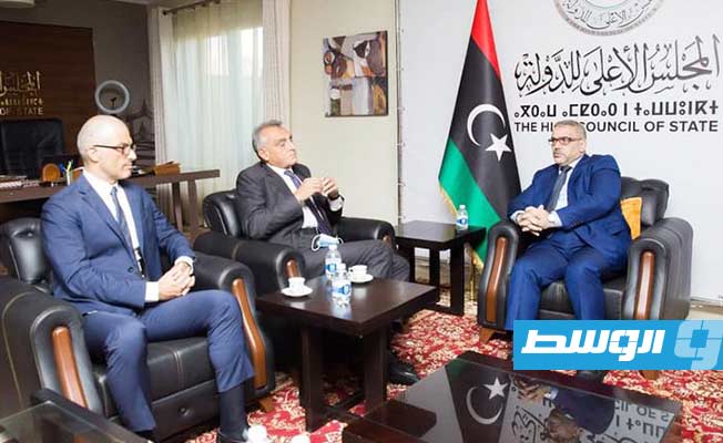 المشري يبلغ مبعوث وزير الخارجية الإيطالي رفض مجلس الدولة اتخاذ «إجراءات أحادية» تعرقل العملية السياسية