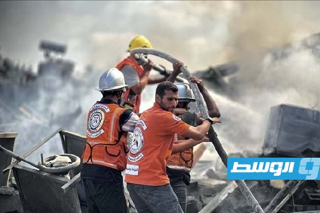 توقف 75% من مركبات الدفاع المدني في غزة لشح الوقود
