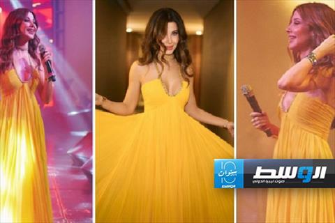 تفاصيل إطلالة نانسي عجرم الصفراء في كندا