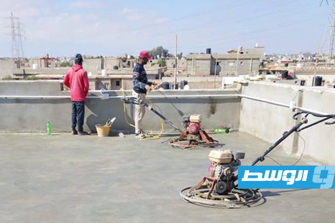 أعمال نهائية في إنشاءات محطة كهرباء بوعطني ببنغازي