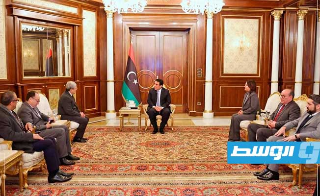 المنفي يبحث مع الجرندي ملابسات الاجتماع التشاوري العربي في طرابلس