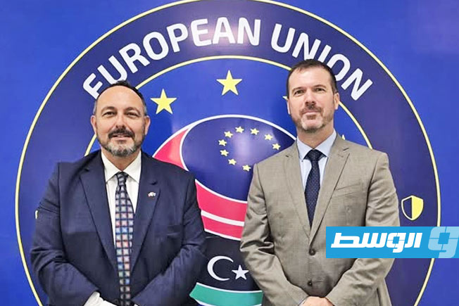 رئيس «يوبام» وسفير مالطا يناقشان دعم ليبيا بمجالي الهجرة وإدارة الحدود