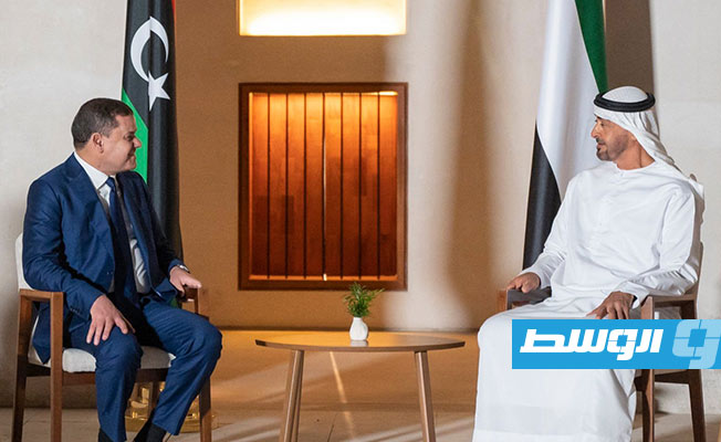 الدبيبة يلتقي محمد بن زايد في أبوظبي