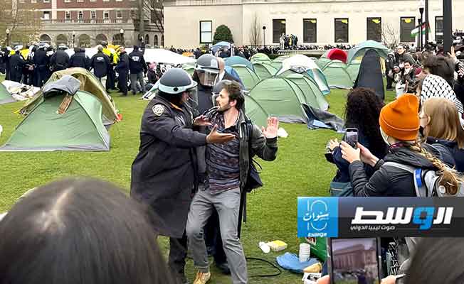 جامعة كولومبيا تهدد بـ«طرد» الطلاب المعتصمين بأحد مبانيها دعمًا لغزة