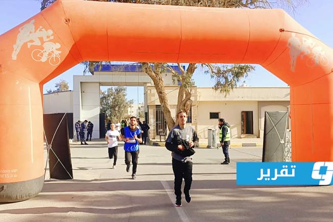 340 runners participate in the Police Sports Club Race on Tripoli's Airport Road