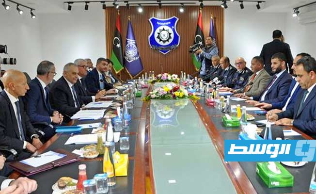 الطرابلسي يعرض على وفد أمني إيطالي خطط وزارة الداخلية لمكافحة الهجرة