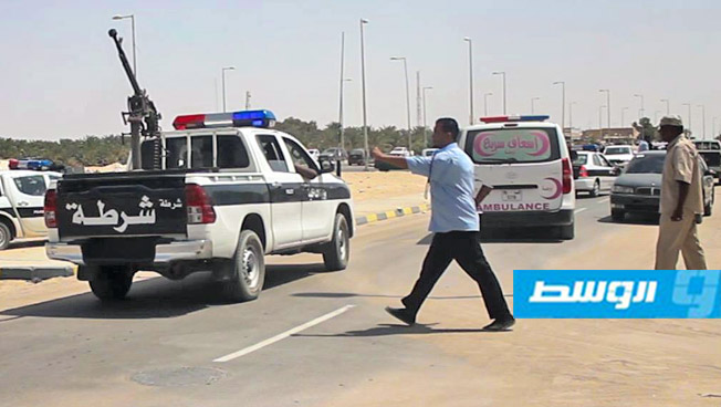 مركز شرطة أوجلة يلقي القبض على تشادي يهرب المخدرات