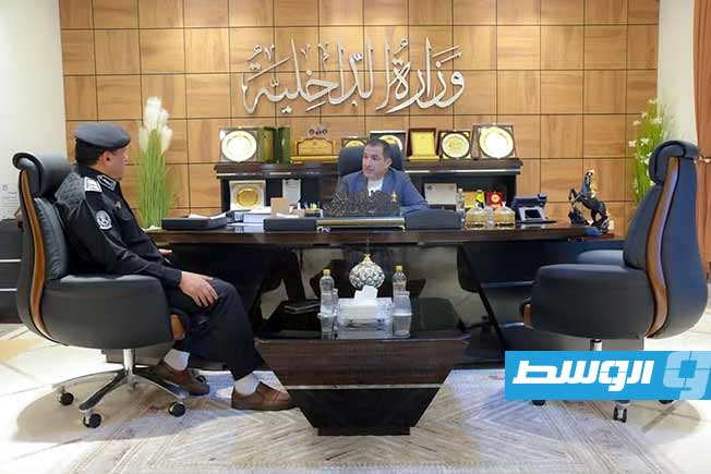 أبوزريبة يبحث مع مدير أمن سبها تفعيل الغرفة الأمنية المشتركة في الجنوب